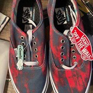 Vans Men's Red and Blue ComfyCush Shoes
